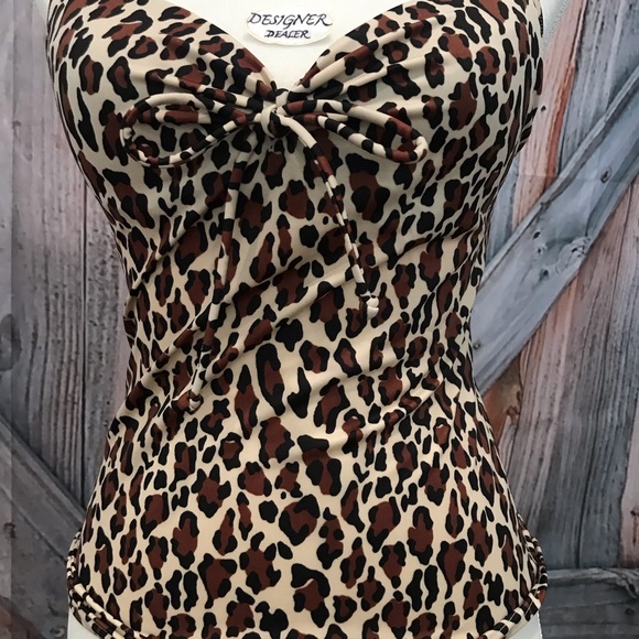 VICTORIA's SECRET Animal Print Tankini 34A VGV! - Picture 4 of 8